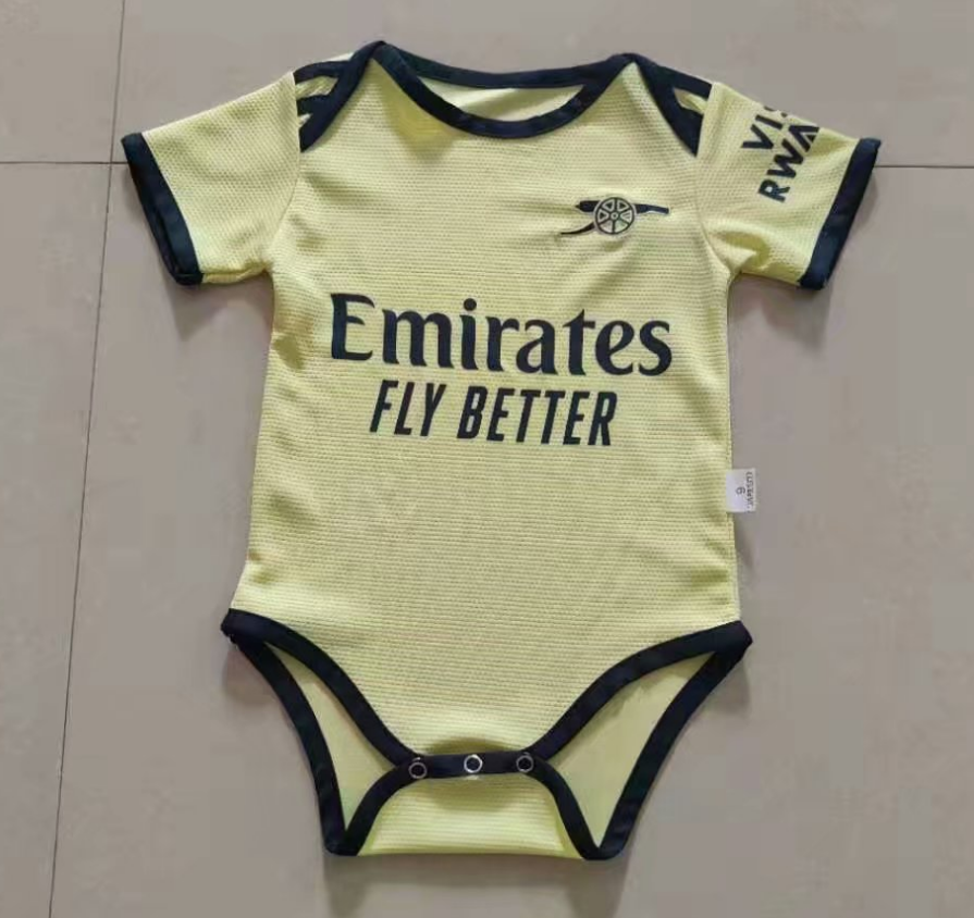 2021/22 Arsenal Away Infant Soccer Jersey Little Baby Kit